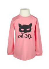 Кофта CAT GIRL, Рожевий, 128