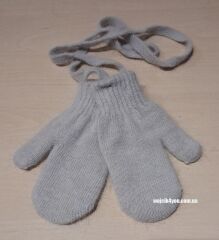 Перчатки ангоровые для девочки ELF-KIDS, Серый, 98