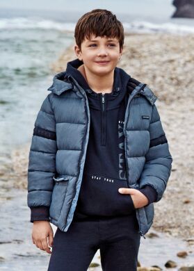 Куртка для мальчика Mayoral, Джинсовый, 160
