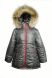 Куртка зимова для дівчинки, Сірий, 158