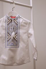 Вышитая рубашка для мальчика Ужгород Piccolo, Серый, 152
