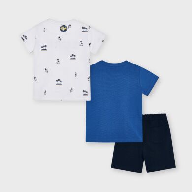 Комплект:шорти+футболка 2 шт. для хлопчика Mayoral, Синій, 134