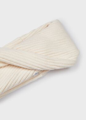 Комплект:шапка, шарф, рукавички для дівчинки Mayoral, Кремовий, 128