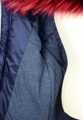 Куртка с натуральным мехом STAR IS BORN, Синий, 122