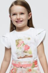 Детская футболка Mayoral, Кремовый, 104