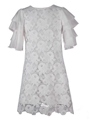 Платье, Кремовый, 152