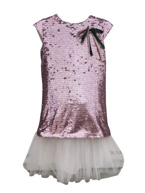 Платье, Розовый, 158