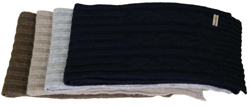 Комплект шапка и шарф, Серый, 52