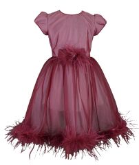 Платье, Бордовый, 116