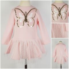 Платье, Розовый, 110