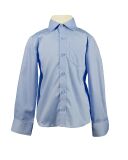 Рубашка для мальчика голубая, Голубой, 146