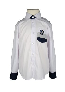 Рубашка, Белый, 164