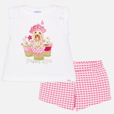 К-кт:шорты,футболка, Розовый