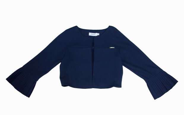 Пиджак школьный синий для девочки, Синий, 134