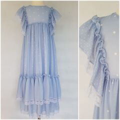 Платье, Голубой, 128
