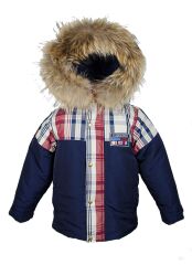 Куртка с натуральным мехом SNOW TIME, Цветной, 146