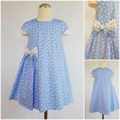 Платье, Голубой, 98