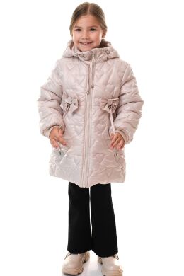 Куртка для девочки зимняя Дамарис SUZIE, Латте, 110