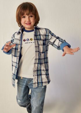 Рубашка детская Mayoral, Блакитна, 116
