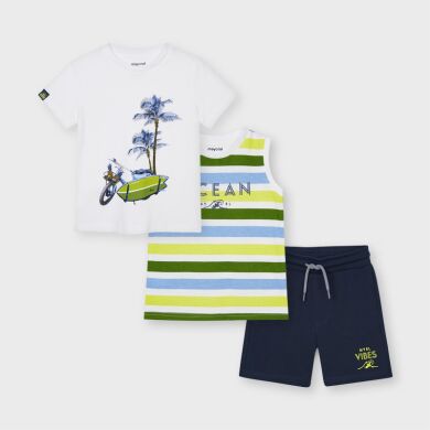 Комплект: шорты + футболка 2 шт. для мальчика Mayoral, Зеленый, 104