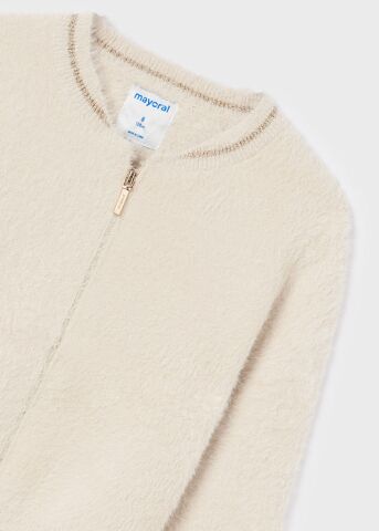 Пуловер для девочки Mayoral, Кремовый, 157