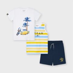 Комплект: шорты + футболка 2 шт. для мальчика Mayoral, Жёлтый, 110