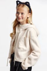 Пуловер для девочки Mayoral, Кремовый, 162