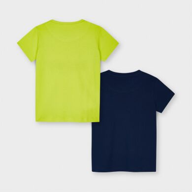 Комплект:футболка 2 шт. для хлопчика Mayoral, Синій, 122