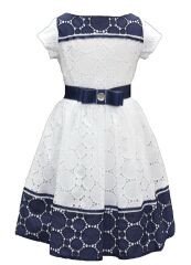 Платье, Белый/Синий, 92