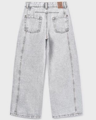 Джинсы для девочки Mayoral, Испания, Серый, 128