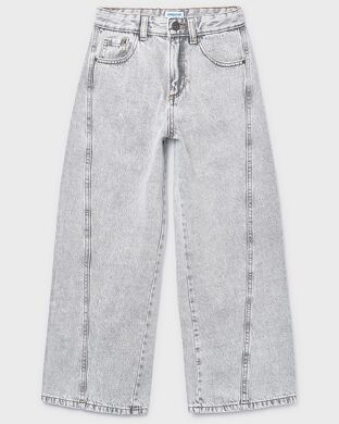 Джинсы для девочки Mayoral, Испания, Серый, 128
