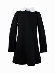 Платье школьное для девочки, Черный, 134