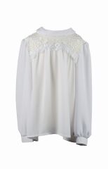Блуза для дівчинки, Білий, 128