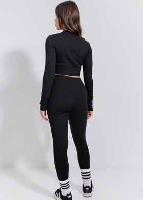 Лосини в рубчик з начосом для дівчинки Камрін SUZIE, Чорний, 122