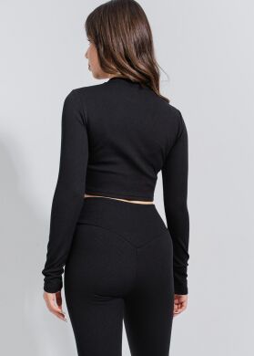 Лосини в рубчик з начосом для дівчинки Камрін SUZIE, Чорний, 122