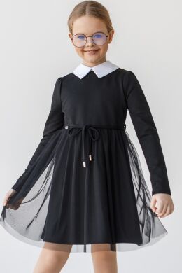 Платье, Черный, 116