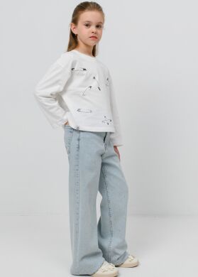 Джинси зі стразами для дівчинки Марлен SUZIE, Блакитний, 122