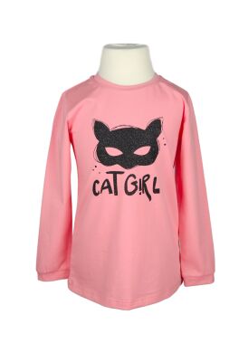 Кофта CAT GIRL, Розовый, 140