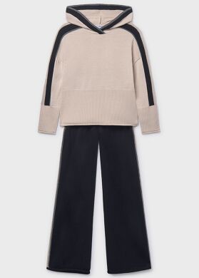 Костюм з трикотажу для дівчинки Mayoral, Бежевий, 128