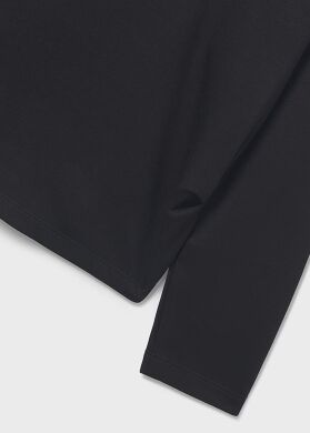 Лонгслив для девочки Mayoral, Черный, 140