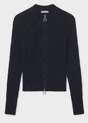 Лонгслів на блискавці для дівчинки Mayoral, Чорний, 128