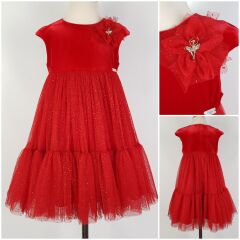Платье, Красный, 122
