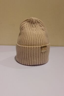 Зимняя шапка для девочки Лесли ELF-KIDS, Пудровий, 54