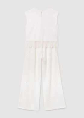 Комплект:штани + топ для дівчинки Mayoral, Іспанія, Кремовий, 152