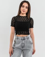 Кроп-топ для девочки Виаль SUZIE, Черный, 146
