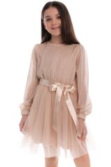 Платье для девочки Дора SUZIE, Бежевый, 134