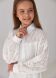 Блуза шкільна з мереживом “Julyt” Brilliant, Молочний, 146