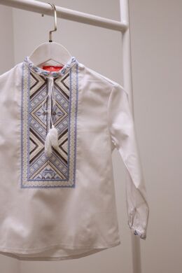 Вишита сорочка для хлопчика Ужгород Piccolo, Сірий, 134