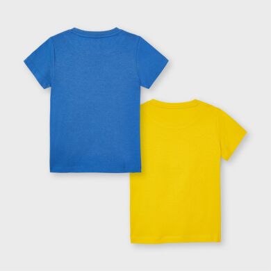 Комплект:футболка 2 шт. для хлопчика Mayoral, Блакитний, 134