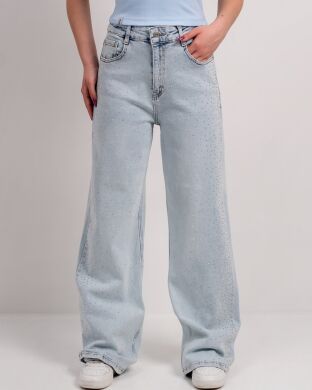 Джинси зі стразами для дівчинки Арелін SUZIE, Блакитний, 152